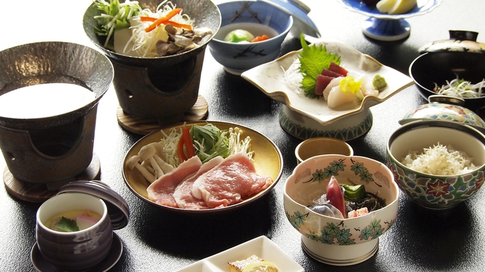 【1泊2食】夕食は 山海おもてなし会席！季節を彩る台温泉の旅満喫プラン